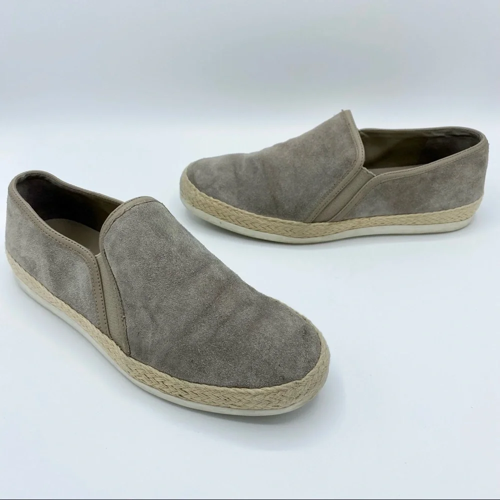 VINCE Light Wood Smoke Acker Slip-On Sneaker Size 7